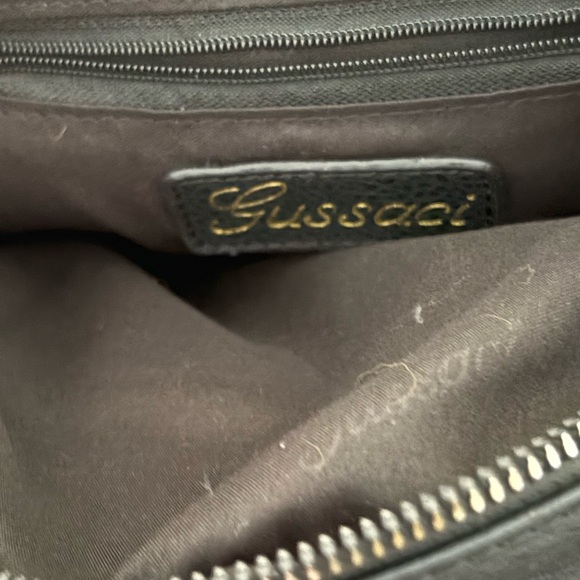 Gussaci Black and Animal Print Crossbody Bag - Picture 7 of 10